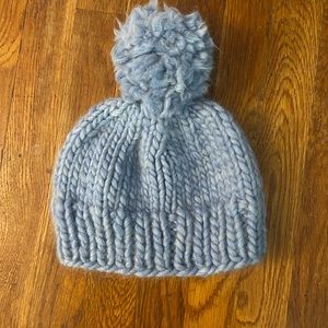 Kids hand knitted snow beanie!!